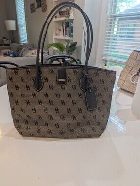 Dooney & Bourke Brown Monogram Tote